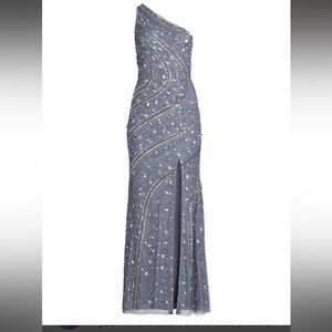 Aidan Mattox Sparkling Blue Sequin Dress